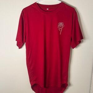SHEIN Red Rose Graphic Tee